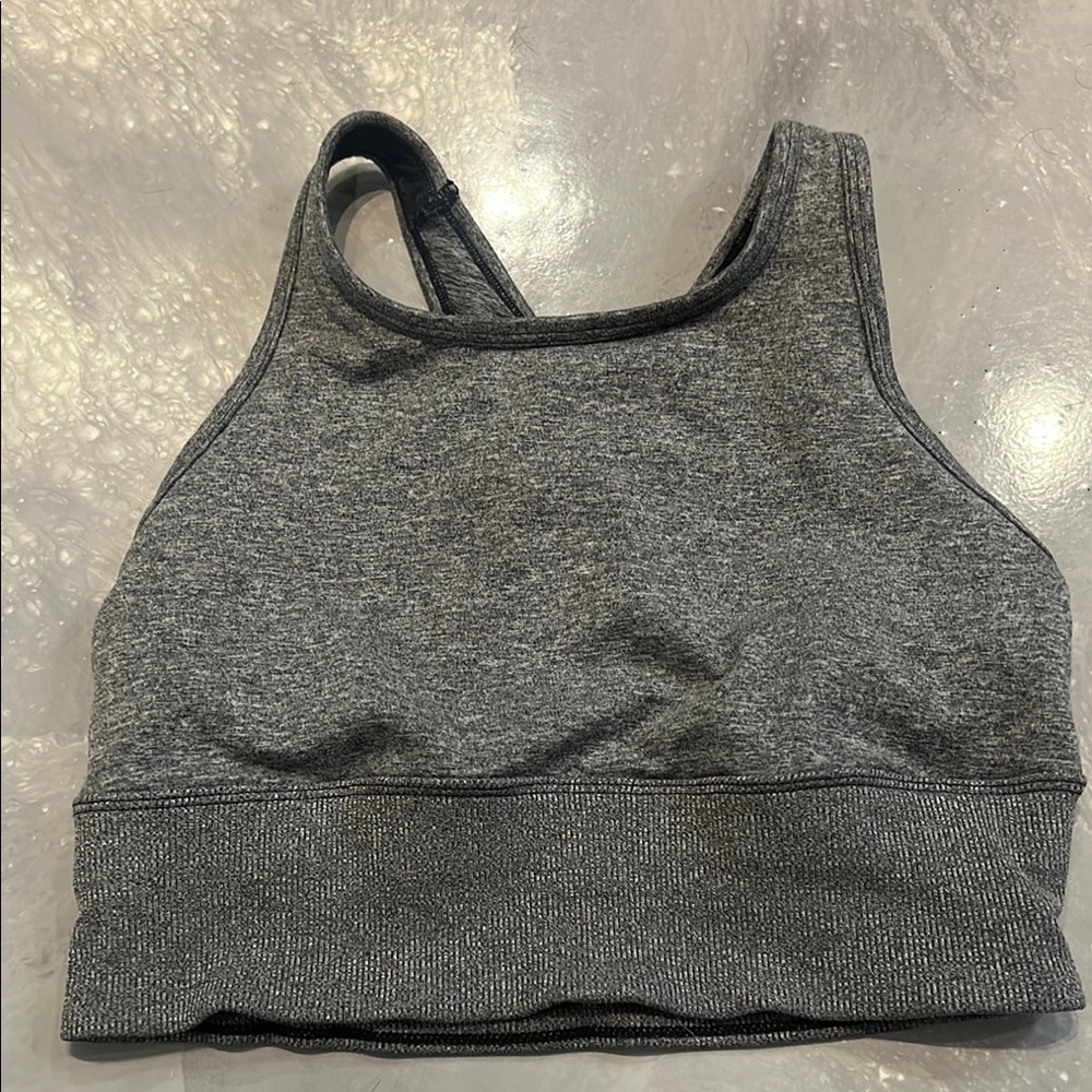 Gray Women's Sports Bra